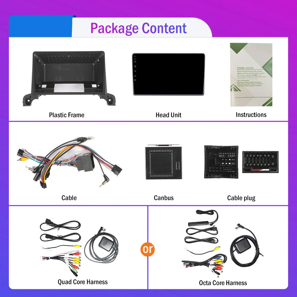 Android 2DIN Autoradio mit CarPlay & GPS für Peugeot 4008 / 5008 (2017–2019)