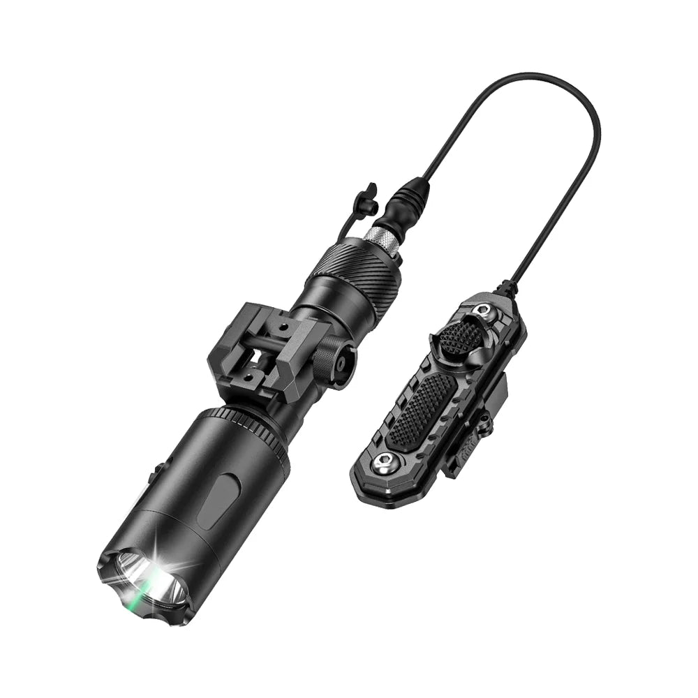 Lampe tactique combinée CVLIFE avec laser vert et 1000 lumens – Étanche et résistante aux chocs