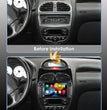 Android 2DIN Autoradio 7” met CarPlay & Android Auto voor Peugeot 206 (2000–2008)