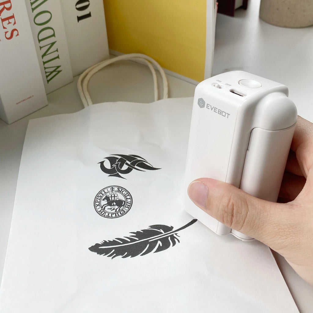 EVEBOT PrintPods – Tragbarer Mini-Tintenstrahldrucker für alle Oberflächen