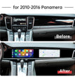 Porsche Panamera 970 Double Écran Tactile Android de 12,3" avec Navigation – CarPlay sans Fil & Android Auto (2010-2016)