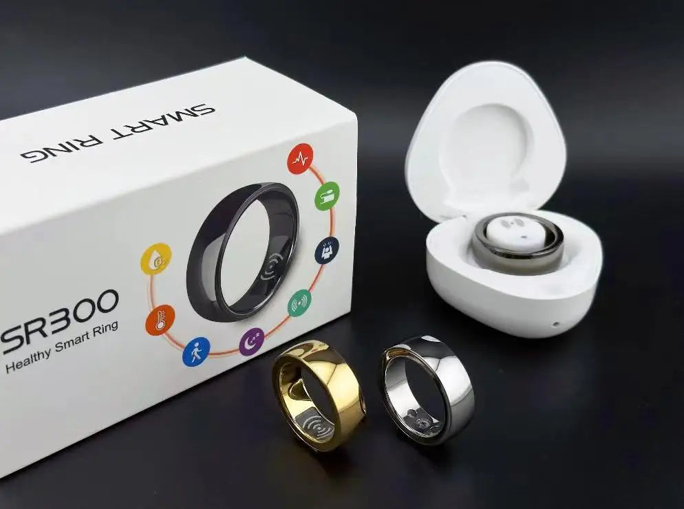 Apex Ring SR300 Smart Health Ring 2024 – Herzfrequenz, SpO₂ & NFC – IP67 Wasserdicht
