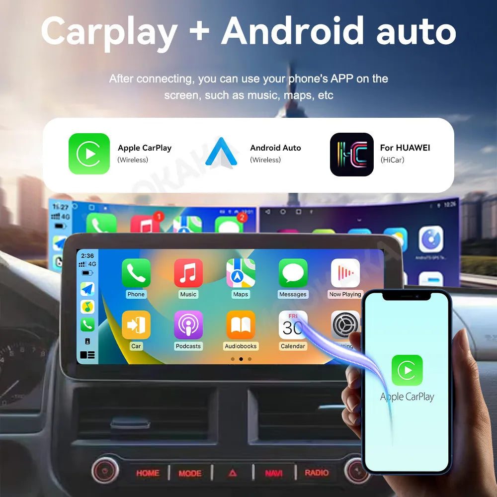 Autoradio MOOKAKA 12,3" Android 13 pour Mitsubishi Pajero V73 (2004–2011) – CarPlay, Android Auto et navigation GPS