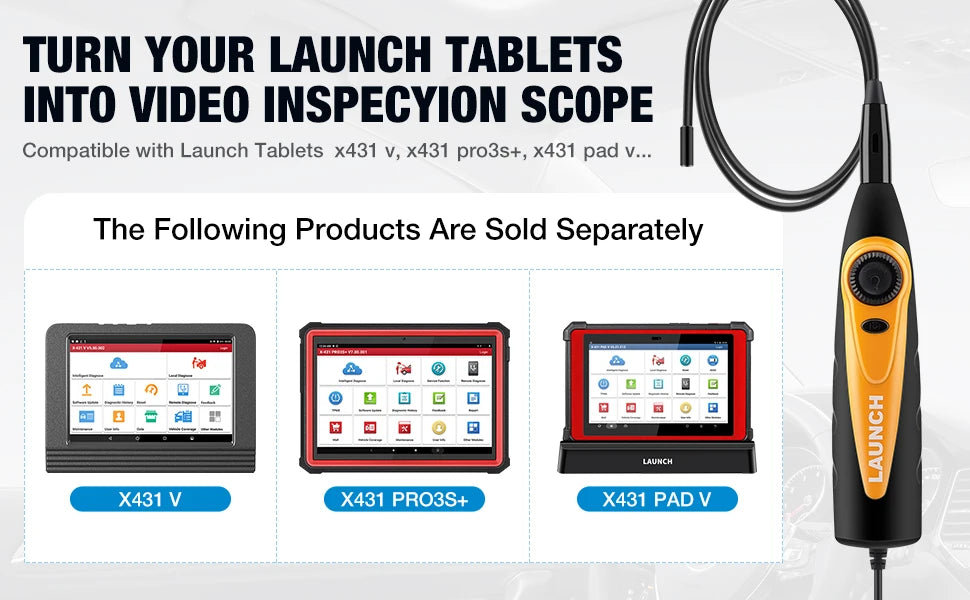 Launch VSP-600 Videoscoop HD Camera – 5.5mm Endoscoop Inspectiecamera (1280x720)