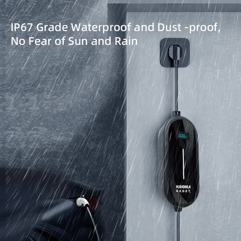 Draagbare Laadkabel voor Elektrische Auto 3.5 kW – 16A EV Oplader met 5 Meter Kabel