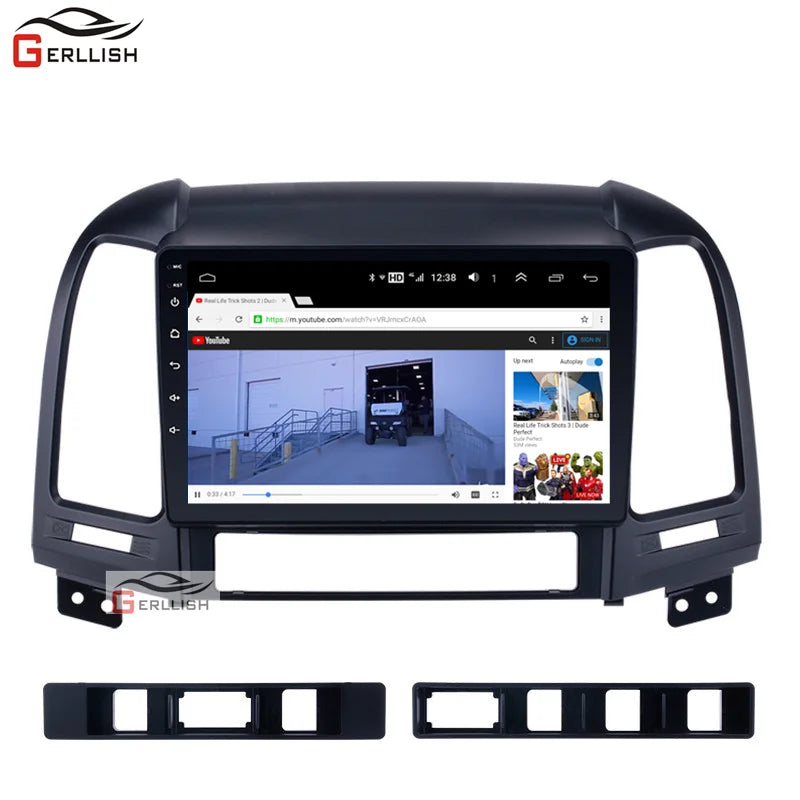 Gerllish Android Multimedia Radio voor Hyundai Santa Fe 2 (2006–2012) – GPS – 1280×720 HD