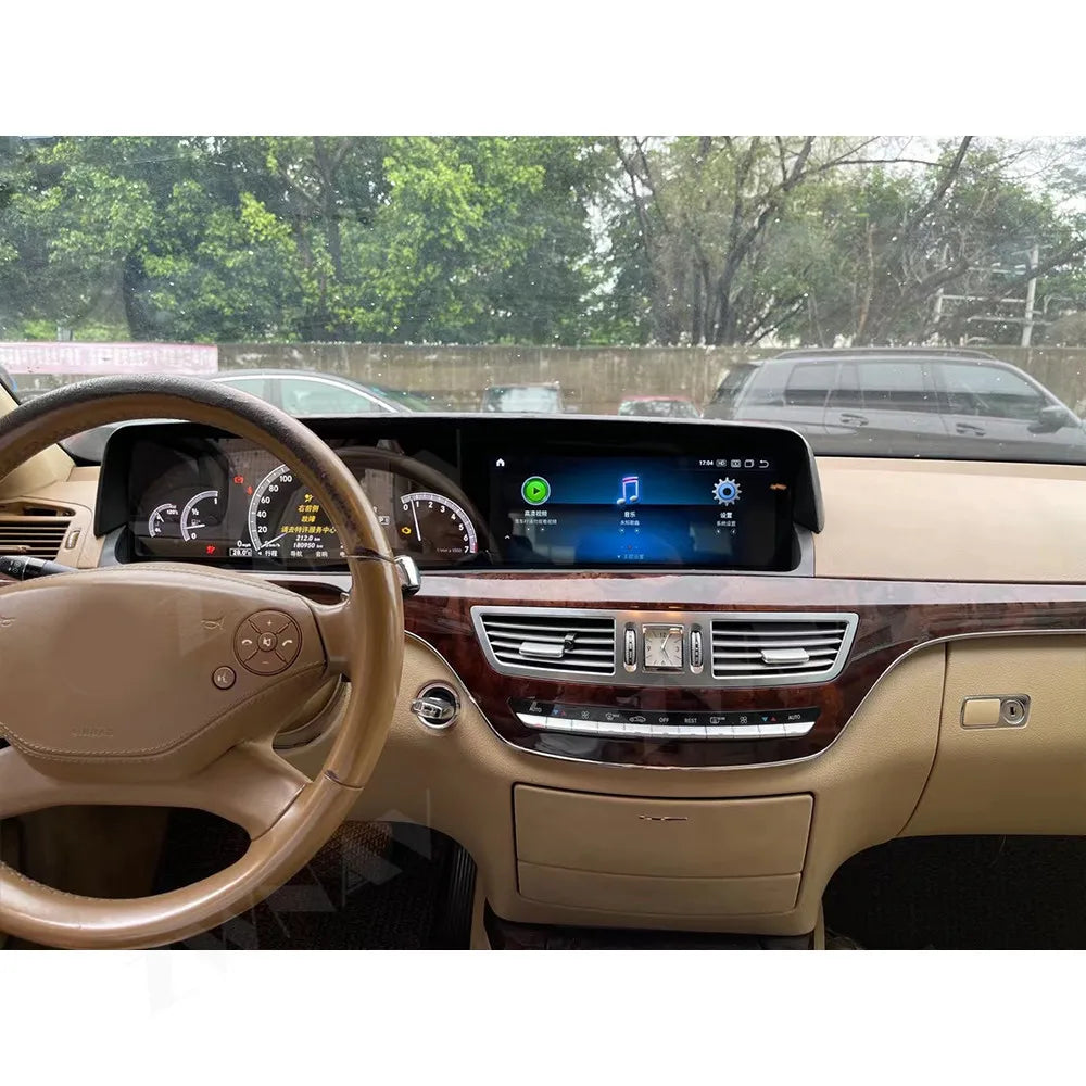 🚘 Autoradio ZWNAV 12,3” CarPlay pour Mercedes-Benz Classe S W221 – GPS, Android Auto & DSP Multimédia