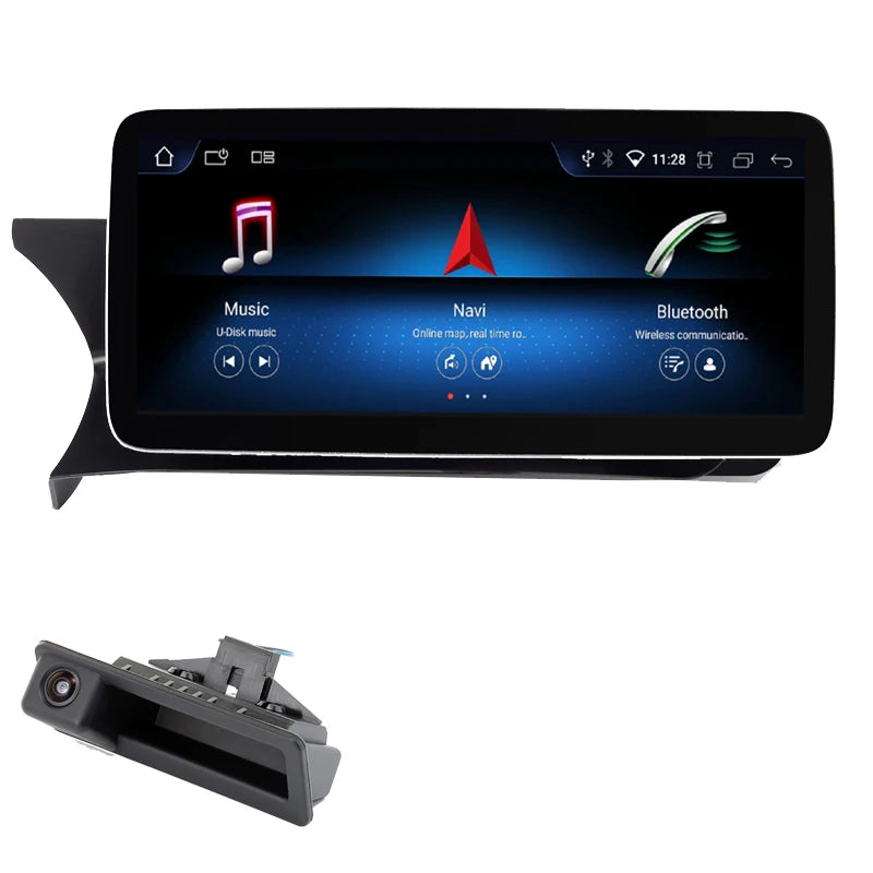 🚘 12,3" Wireless CarPlay Android 14 Autoradio für Mercedes C200 / C180 W204 W205 – GPS, DSP, 4G & OBD2