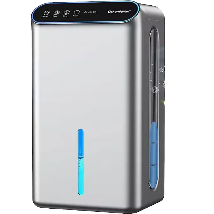 Déshumidificateur 2.5L – Déshumidificateur Électrique Puissant pour Salle de Bain, Chambre & Camping-car
