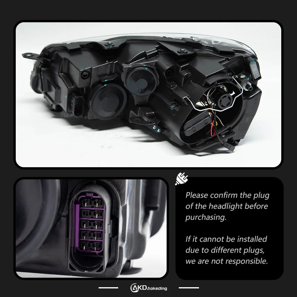 VW Golf 6 LED Koplampen 2009-2012 R20 Design – Angel Eyes DRL Bi-Xenon Headlights
