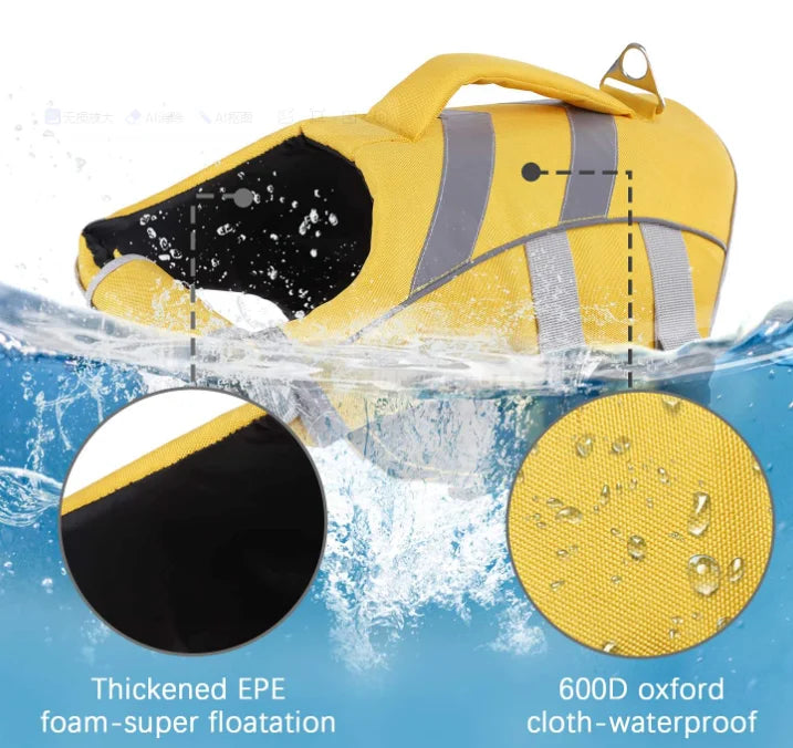 Hundeschwimmweste – Premium-Schwimmweste für Haustiere mit Auftrieb