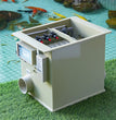 QLozone RAS Mechanischer Trommelfilter 10 m³/h – Mini-Drehtrommelfilter für Koiteiche