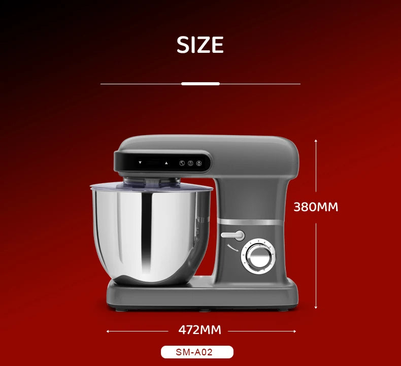 Professionelle Küchenmaschine 10L – 2200W für Teig, Kuchen & Brot