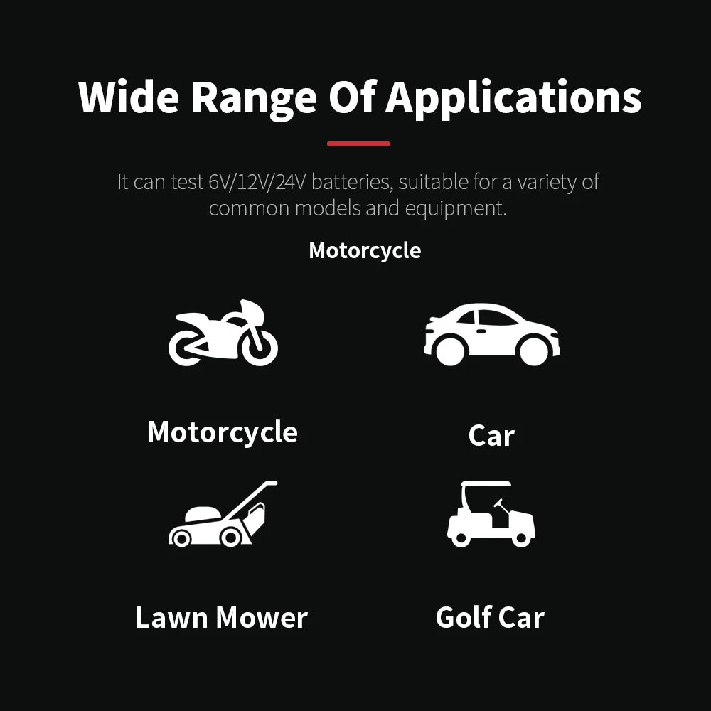 Testeur de batterie EDIAG BM550 6V / 12V / 24V – Analyseur de batterie professionnel (2–220Ah)