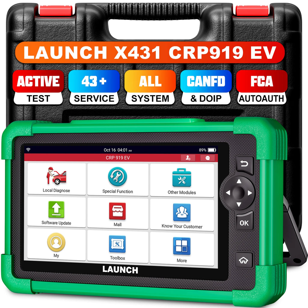 Outil de diagnostic LAUNCH CRP919 EV OBD2 – Lecteur de codes professionnel pour motos et véhicules électriques neufs