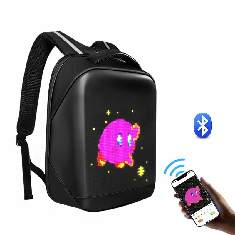 Sac à dos LED intelligent 3D King VisionLed – Couleurs vives P4 4 mm – Étanche IP65 avec contrôle via application