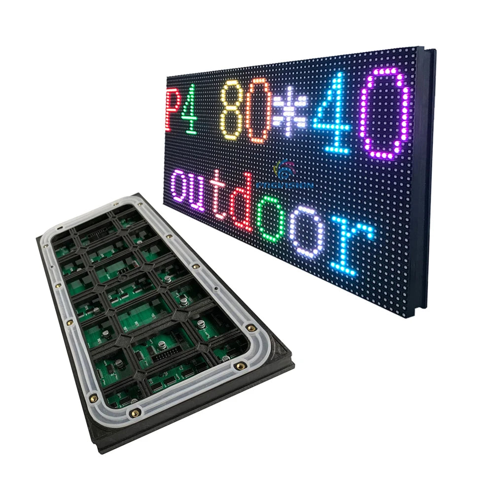 Module d'affichage matriciel LED P4 320×160 mm – Écran LED HD couleur intérieur 64×32 points