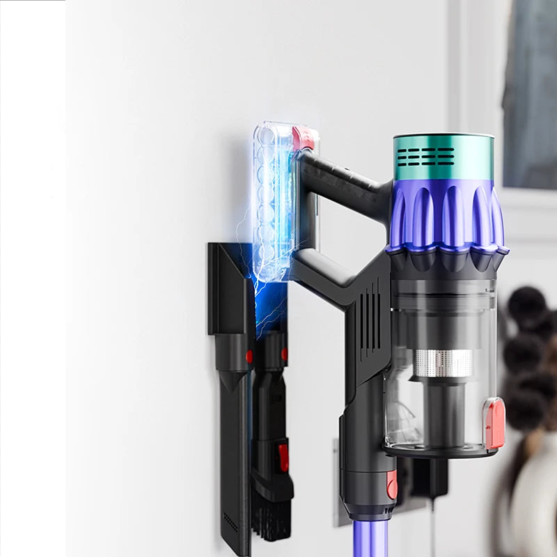 Draadloze Steelstofzuiger 35Kpa – Krachtige Handstofzuiger met HEPA Filter & LED Verlichting
