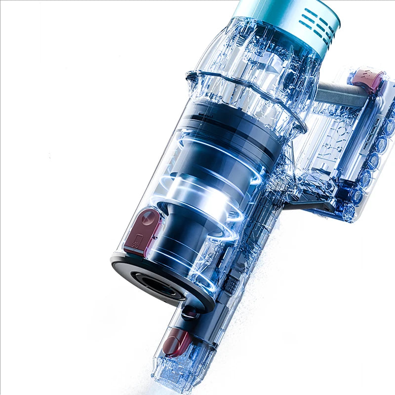 Draadloze Steelstofzuiger 35Kpa – Krachtige Handstofzuiger met HEPA Filter & LED Verlichting