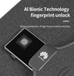 WEIYISS A5 Luxus-Businessplaner mit Fingerabdrucksperre und 10.000-mAh-Powerbank – Kabellos wiederaufladbares Notebook