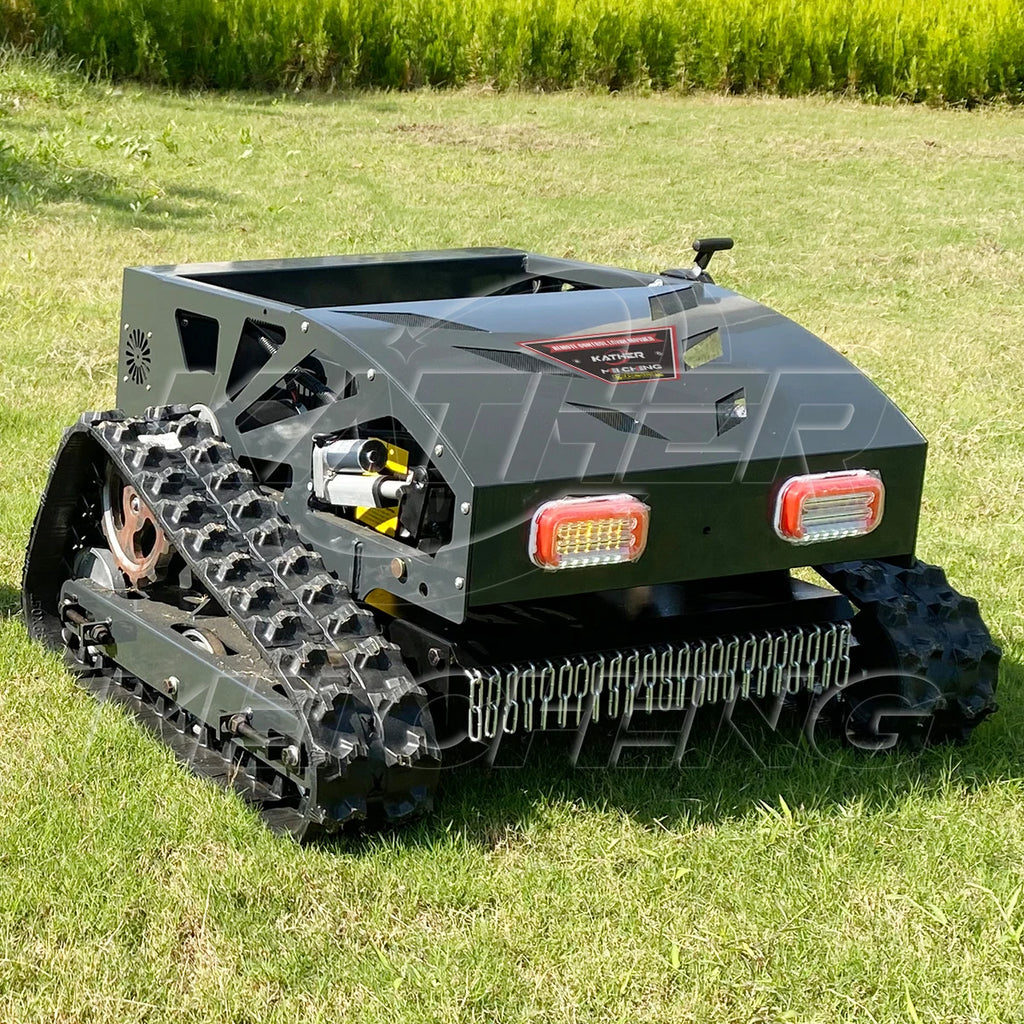 🌿 KATHER Benzin-Rasenmäher mit Fernbedienung – Professioneller Nullwendekreis-Mähroboter 🚜