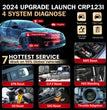 Lancement de l'outil de diagnostic OBD2 CRP123I V2.0 – Scanner système complet (plus de 110 marques de voitures)