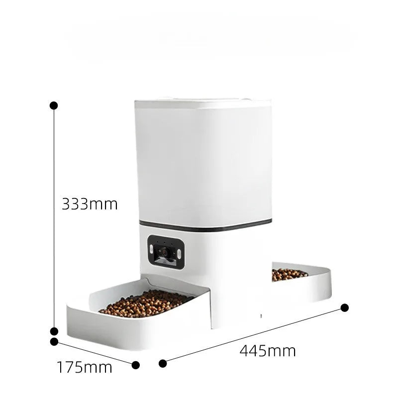 Distributeur automatique intelligent de nourriture pour animaux de compagnie avec Wi-Fi et caméra pour chats et chiens