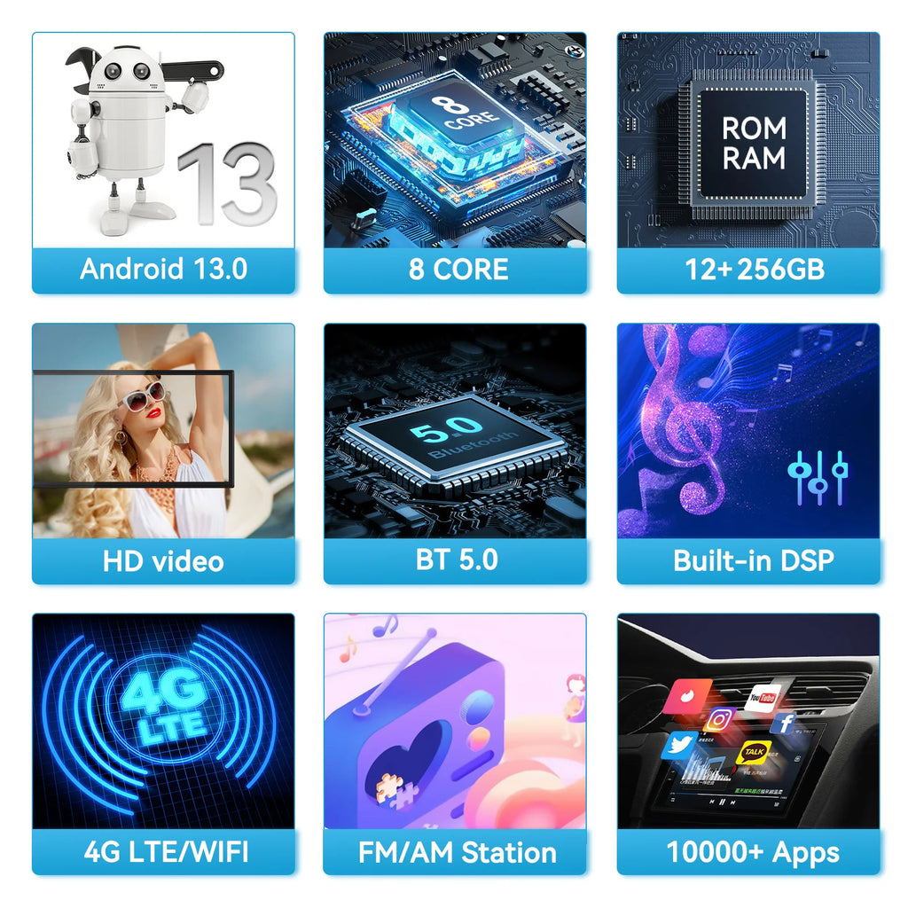 Autoradio de navigation Android CarPlay 9,7 pouces pour McLaren 720S (2017–2021)