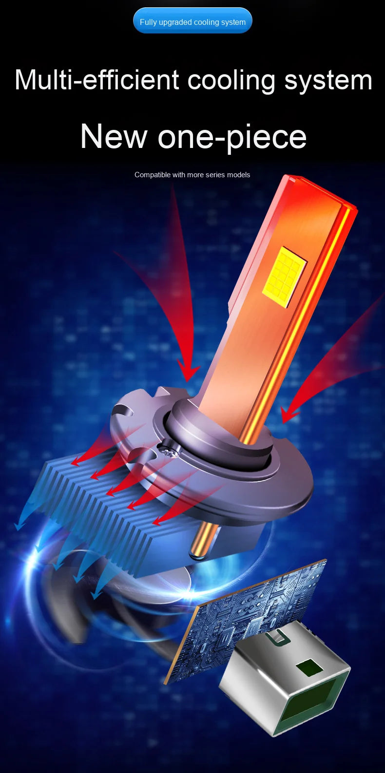 LED-Xenon-Scheinwerfer-Ersatzlampe 100 W 6000 K für D1S/D2S/D3S/D4S/D5S/D8S – Universelle Autoscheinwerferlampe