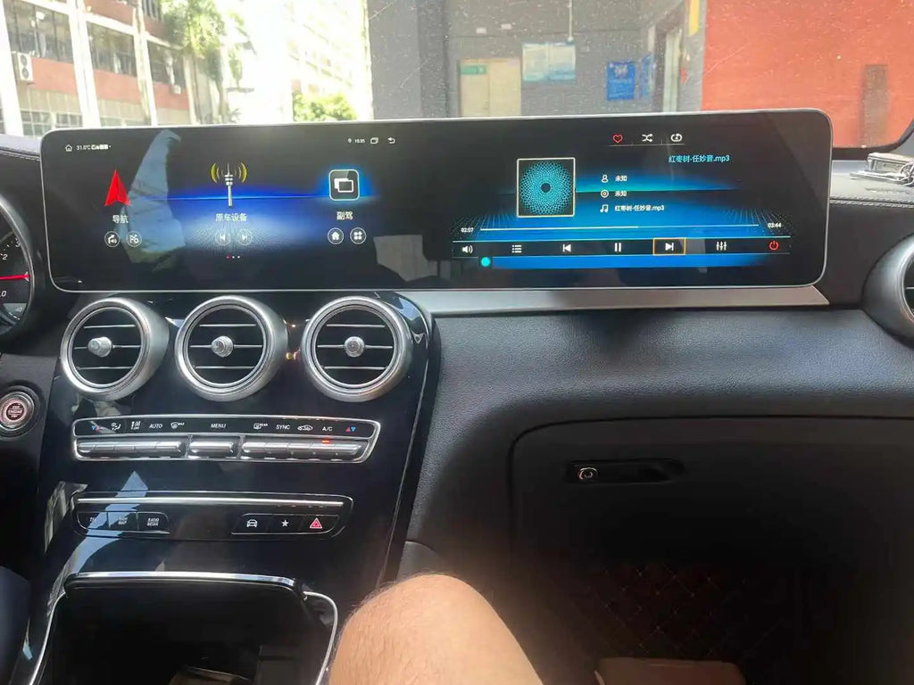 Zwautel 12.3” Dual Screen Android Autoradio voor Mercedes GLC & C-Class (2015-2024) – CarPlay, GPS & WiFi