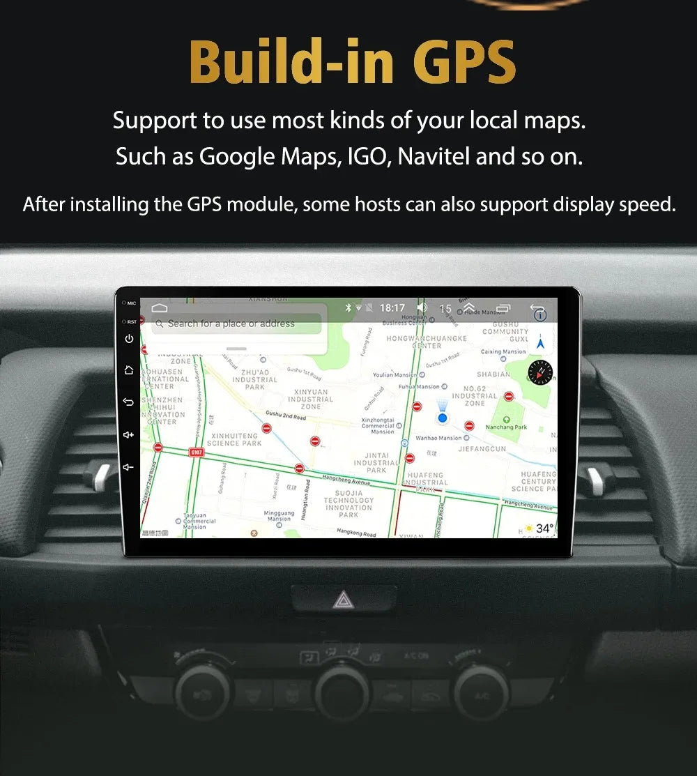 10-Zoll-Android-Autoradio mit CarPlay & GPS für Renault Clio 4 (2016–2019)