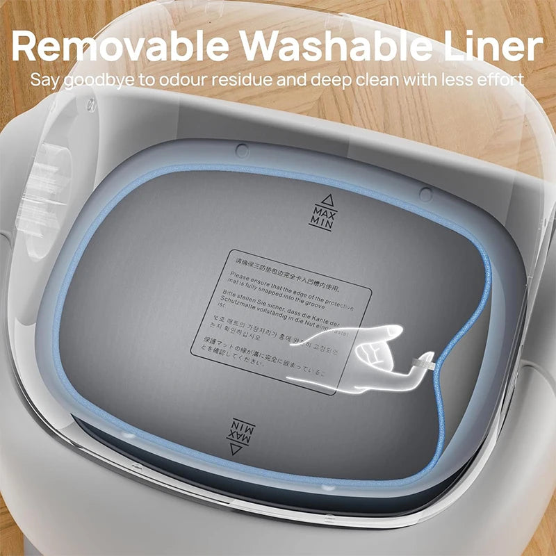 Slimme Zelfreinigende Kattenbak met App – Automatische Litter Box met Geurcontrole
