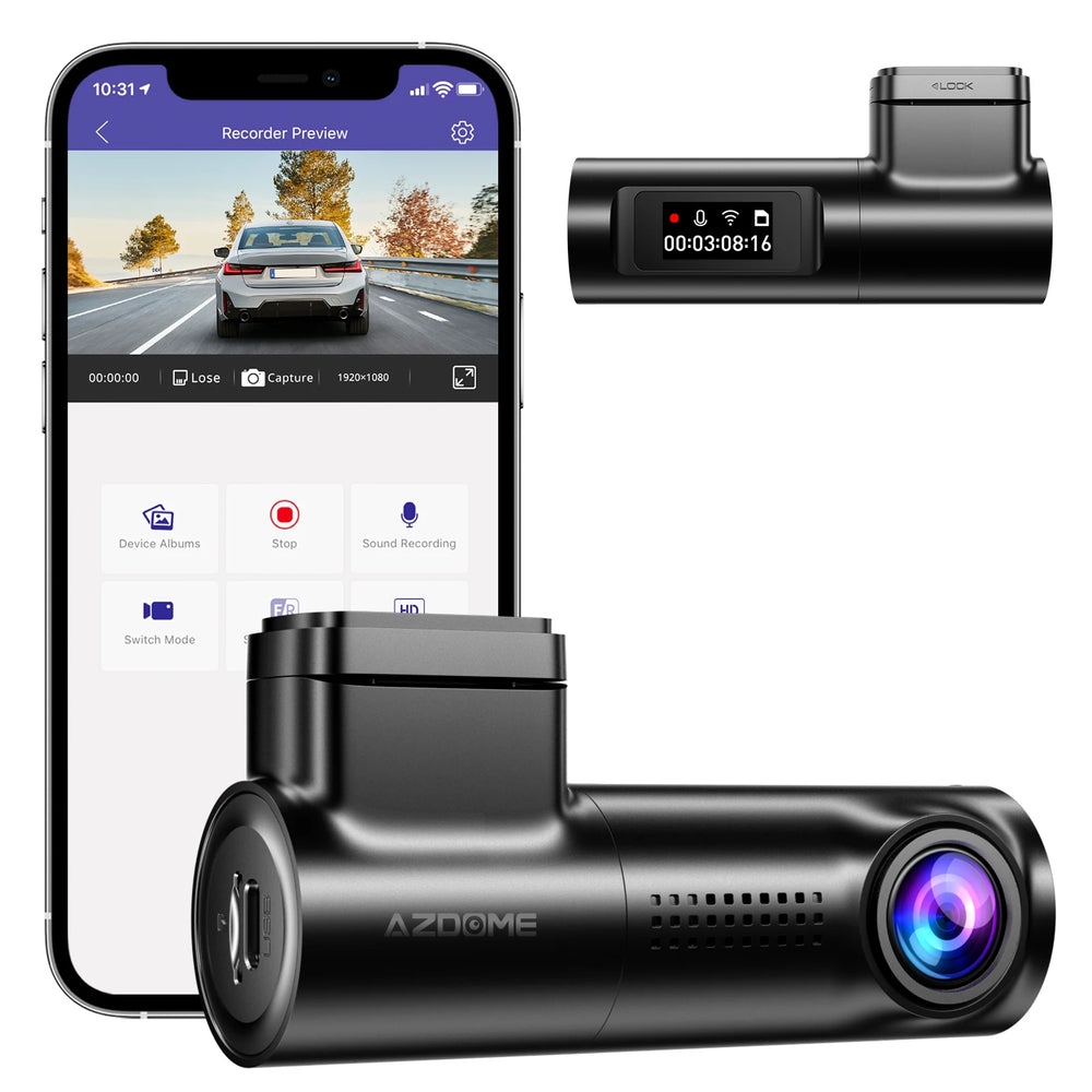 AZDOME M330 MAX 4K Dashcam – 4K Auto-Dashcam mit WiFi, Sprachsteuerung & Parkmodus