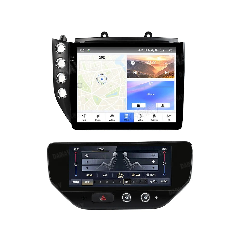 Système multimédia Viknav Android 12 – Écran tactile 10,4 pouces avec CarPlay sans fil – Pour Maserati GranTurismo (2007–2017)