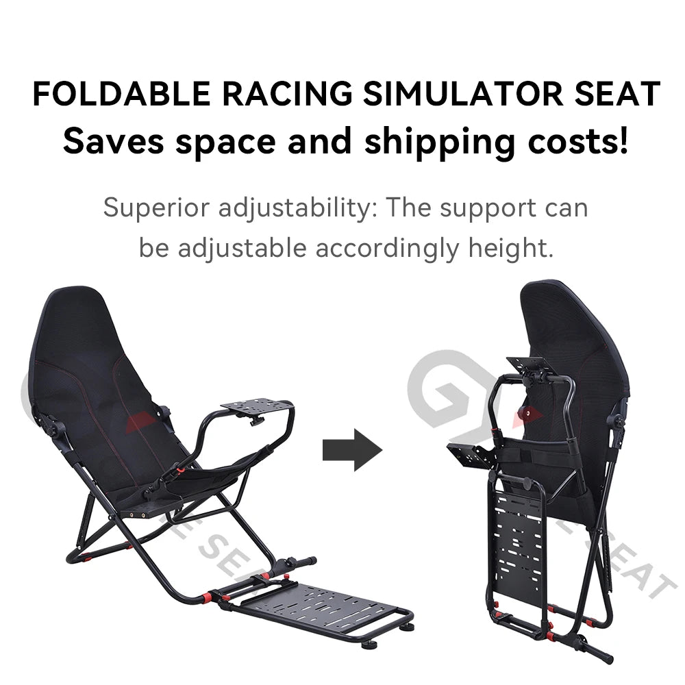 Faltbarer Racing Simulator Cockpit – Gaming Stuhl mit Lenkradständer für PS5, PS4 & PC