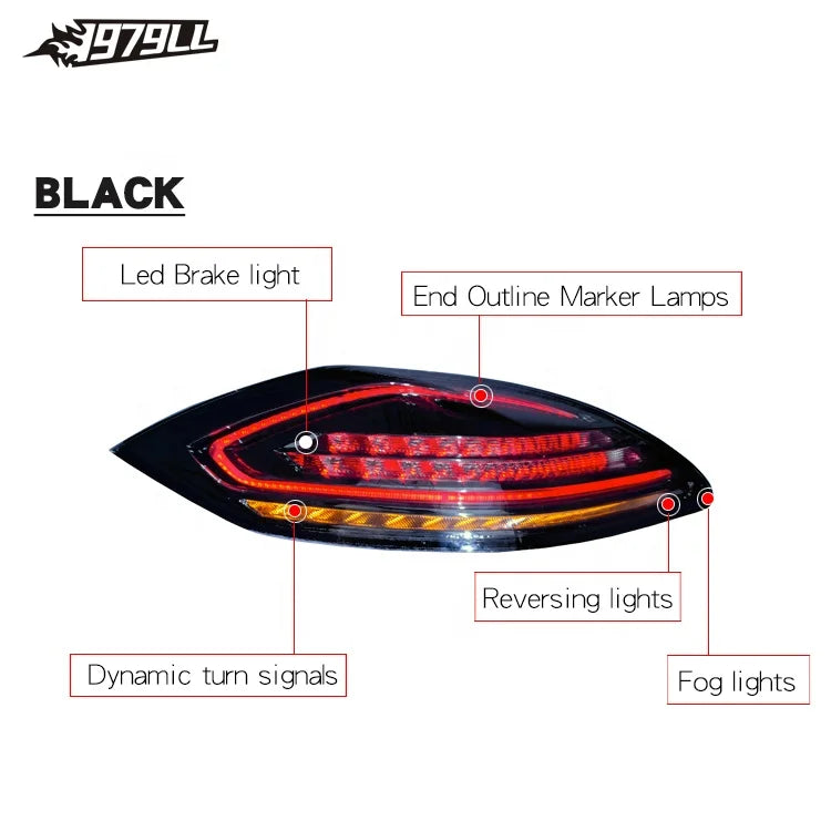 Feux arrière LED Porsche Panamera 970 – Modèle 2016 (2009–2013)