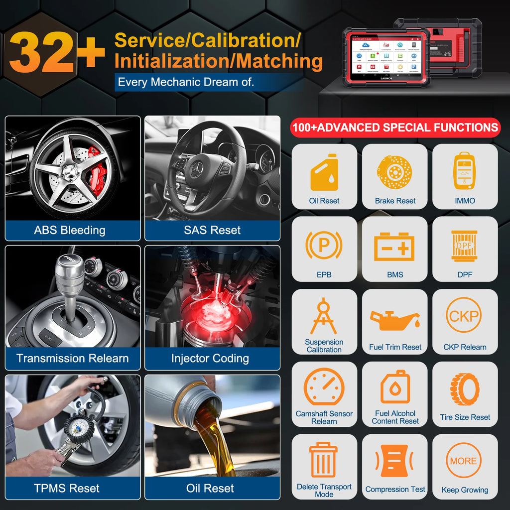 Launch X431 Pro Elite OBD2-Diagnosegerät – Professioneller Fahrzeugscanner – Android