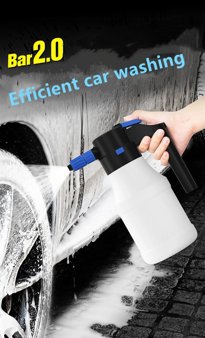 Electric Garden Water Sprayer 1.5L Automatic Foam Lance Water Sprayer