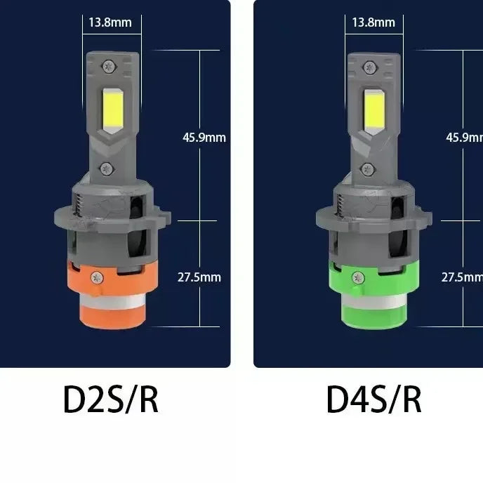 D2R/D4R LED-Scheinwerferlampe 6000K – Xenon-Ersatz 9000LM, Canbus-kompatibel