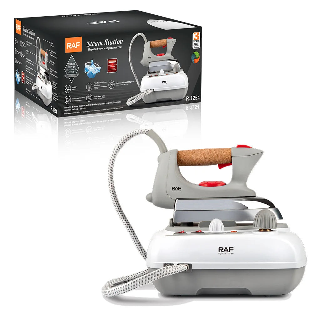 Fer à vapeur 2000W – Fer à repasser électrique puissant avec semelle en aluminium