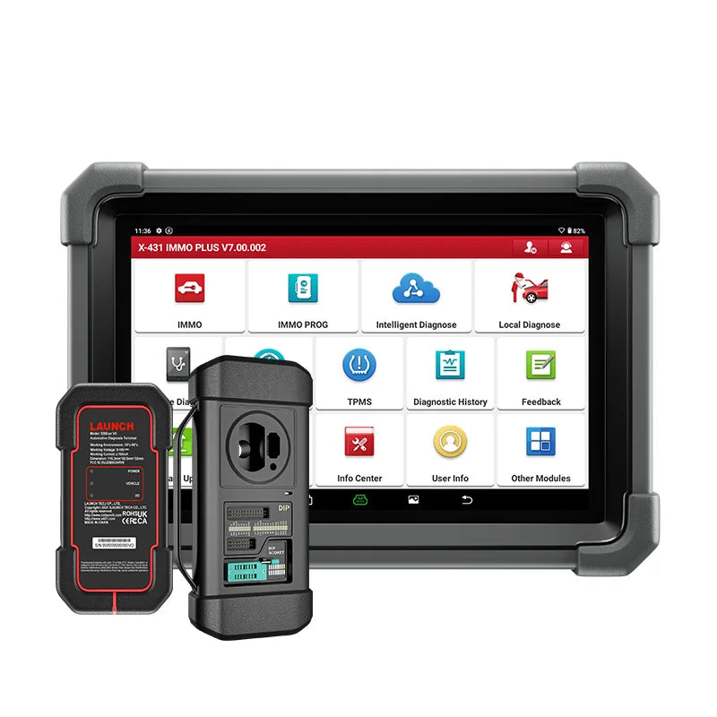 Launch X431 IMMO ELITE – Programmateur de clés de voiture professionnel et scanner OBD2 (mises à jour pendant 2 ans)