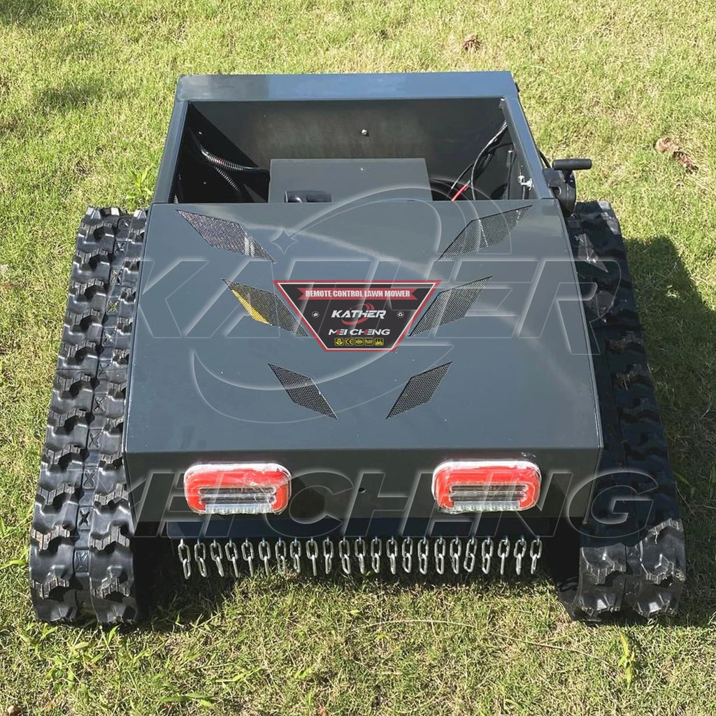 🌿 KATHER Benzin-Rasenmäher mit Fernbedienung – Professioneller Nullwendekreis-Mähroboter 🚜