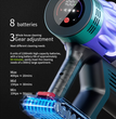 Draadloze Steelstofzuiger 35Kpa – Krachtige Handstofzuiger met HEPA Filter & LED Verlichting
