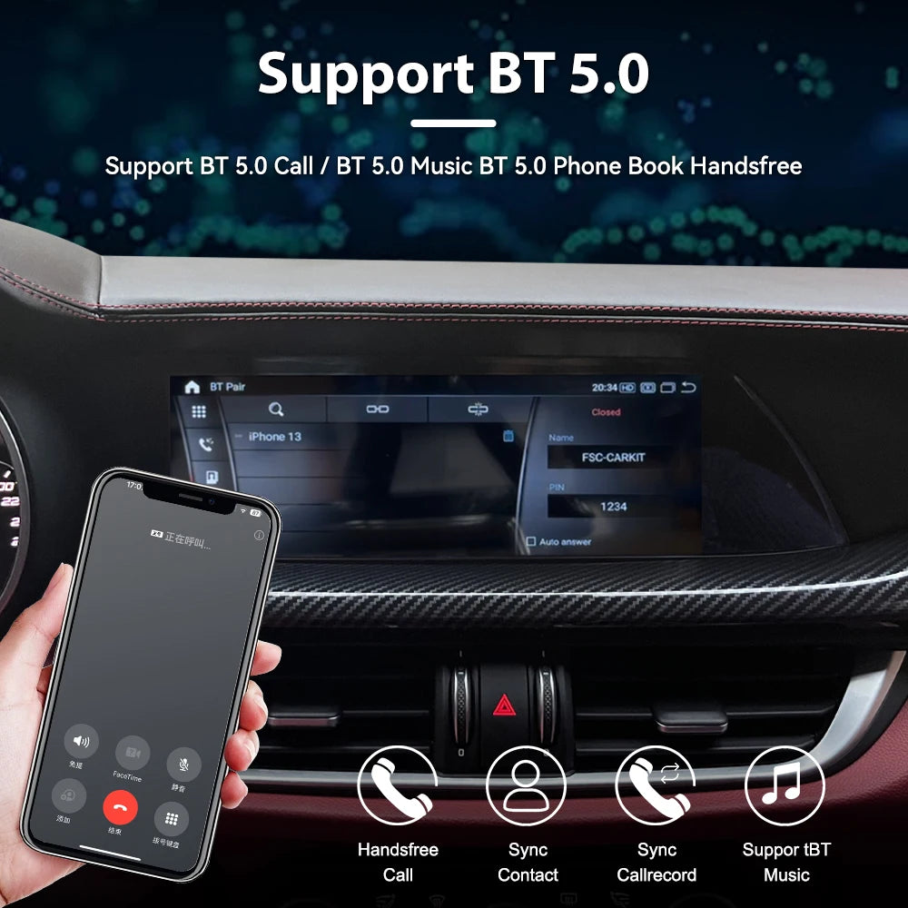 Android 13 Autoradio 10.25” Navigatie voor Alfa Romeo Giulia (2015-2020) – CarPlay & WiFi Multimedia Systeem