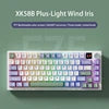PCTENK XK58B Plus Mechanical Keyboard – 3-Mode Gaming Toetsenbord met Gasket Mount & RGB