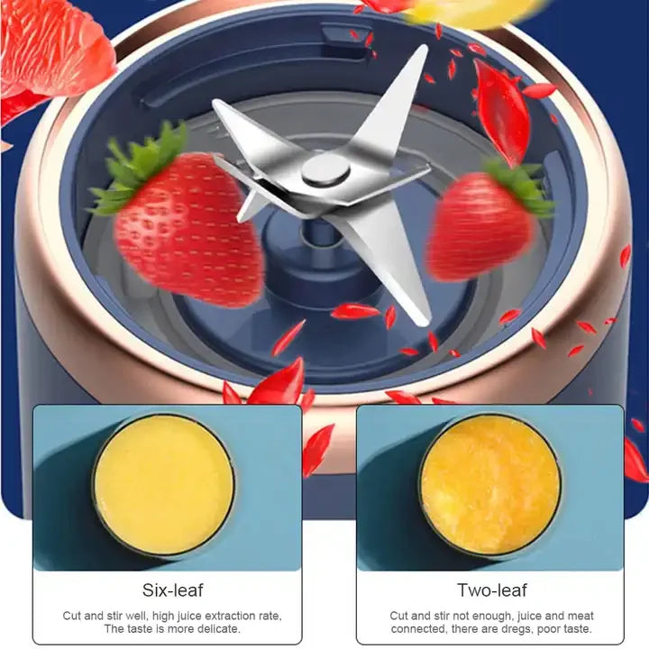 Draagbare USB Blender 380ml – Mini Smoothie Maker & Citrus Juicer Oplaadbaar