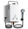 Chauffe-eau instantané au propane JSD001-6L pour l'extérieur – Chauffe-eau à gaz portable de 6 L pour le camping et les véhicules récréatifs