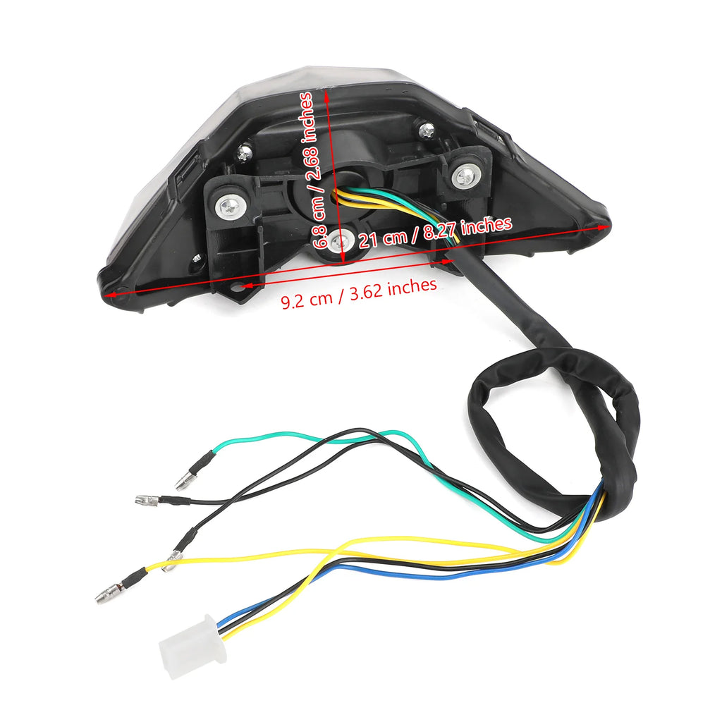 Feu arrière avec clignotants pour Kawasaki Ninja 250 / 300 (2013-2017)