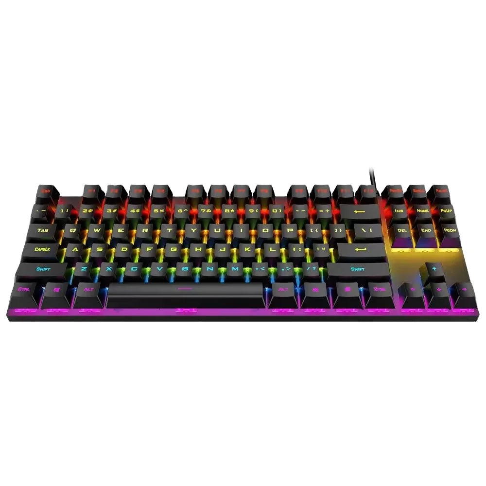 Clavier de jeu mécanique T-WOLF T18 – Clavier de jeu RGB TKL (filaire USB)