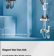 Luxus Thermostatische Regendusche Set Schwarz – Messing Duscharmatur mit Handbrause & Massagestrahlen